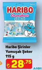HARİBO ŞİRİNLER YUMUŞAK ŞEKER 115 G fiyat ve kampanya bilgisi